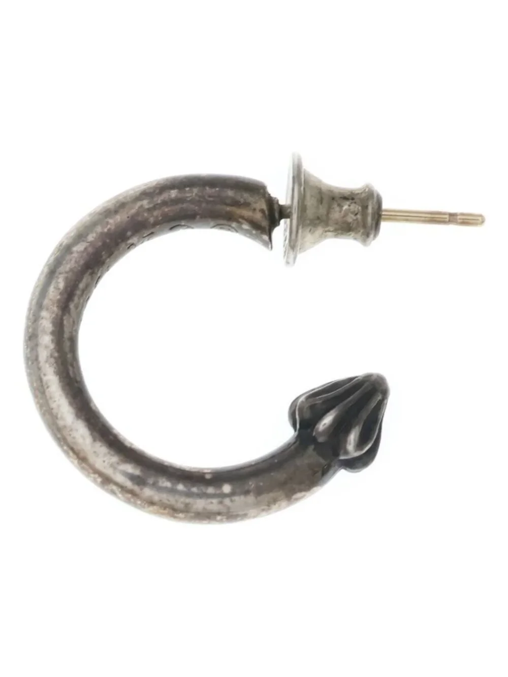 Chrome Hearts Hoop Plain Earrings Silver